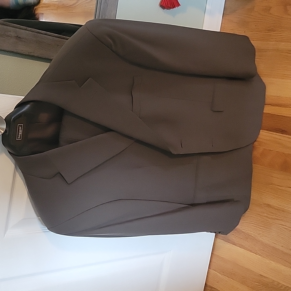 Haggar green suit jacket
